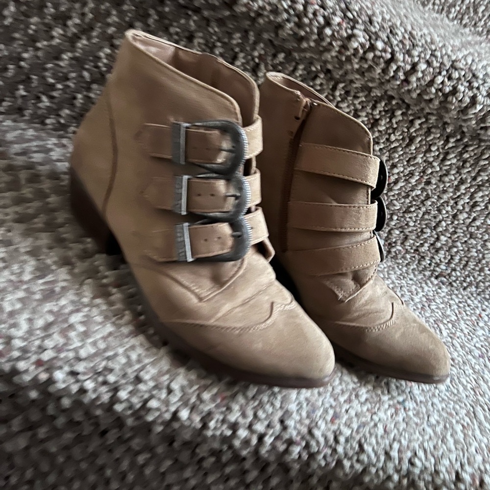 SO Tan Booties